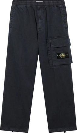 Stone Island Pantalone - Heren - Straight fit broeken - Blauw - W32 - Broeken