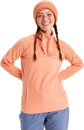 Roxy Pullunder ROXY Sayna Half Zip, Damen, Gr. S, peach pink roxygram tonal, Obermaterial: 100% Microfaser;, Pullover Pullunder