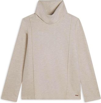 Freddy Longsweatshirt FREDDY Pullover F25WSLS9M, Damen, Gr. XS, weiss (sandwei&szlig;), Obermaterial: 50% Baumwolle CO. 50% Polyester PES., Sweatshirts Longsweatsh