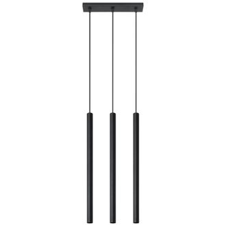 Sollux Lighting L&aacute;mpara de techo negro acero alt. 90 cm
