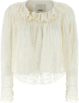 Isabel Marant White Zelly Top