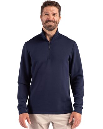 Clique Haven Recycled Mens Quarter Zip Sweatshirt