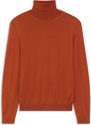 BOSS Merino-wool rollneck sweater in a slim fit
