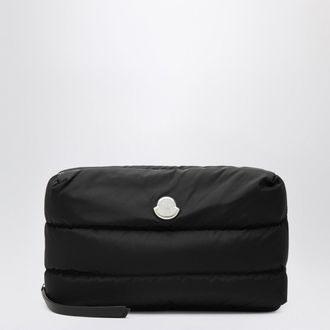 Moncler Caradoc beauty case in quilted black nylon