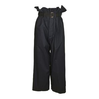 Plan C Plan C, Broeken, Dames, Blauw, L, Wide Broeken