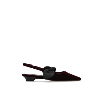 Neous Schoenen, Dames, Rood, 38 1/2 EU, Leer, UBA Slingback Ballerina