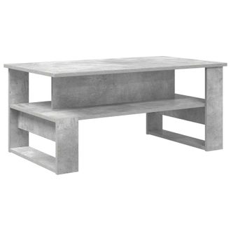 vidaXL Mesa De Caf&eacute; Gris Concreto 90 X 50 X 40 Cm Madera De Ingenier&iacute;a Vidaxl