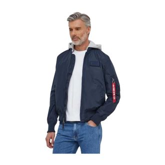 Alpha Industries Uomo, Giacche, Blu, S, new