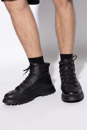 Hogan Leather Ankle Boots, Mens, Black