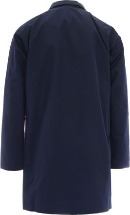 Barbour Mens Jacket Rokig Navy-Highland Lake Polyester Raincoats Navy/highland Coat
