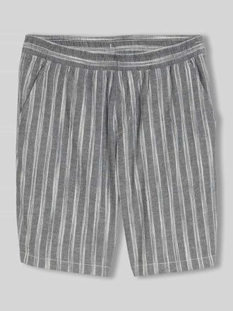 Tom Tailor Denim Regular Fit Shorts aus Baumwoll-Leinen-Mix in Hellgrau, Gr&ouml;&szlig;e XXL