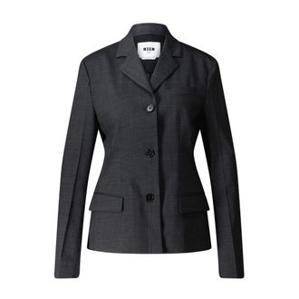 Msgm Blazer entallado - Jackets - Mujer - Gris - XS