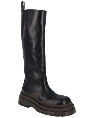 Bottega Veneta Womens Calfskin Tire Boot (Authentic Pre-Loved)