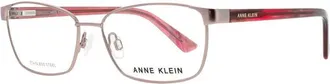 Anne Klein Mens Rose Gold Tone Cat Eye Eyeglass Frames Ak5075