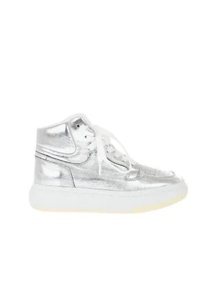 Maison Margiela Silver High-Top Sneakers