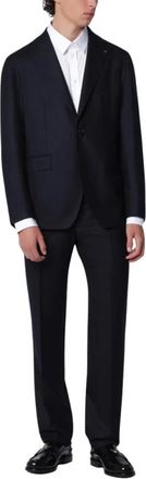 Tagliatore Abito Montecarlo - Heren - Business pakken - Blauw - L - Wol - Kostuums