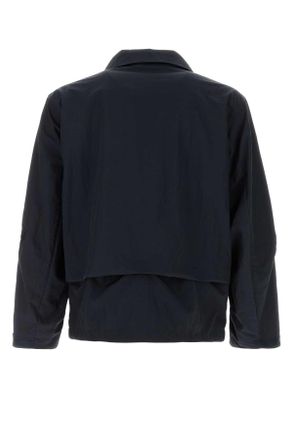 Herno Marineblauwe nylon jas