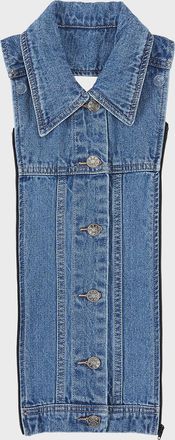 Veronica Beard Slate Denim Dickey