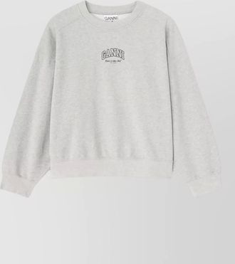 Ganni logo-print sweatshirt