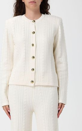 Twinset Cardigan girocollo in misto lana con chiusura a bottoni