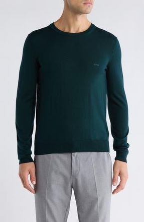 BOSS Bagritte Virgin Wool Sweater in Medium Green at Nordstrom Rack, Size Xx-Large