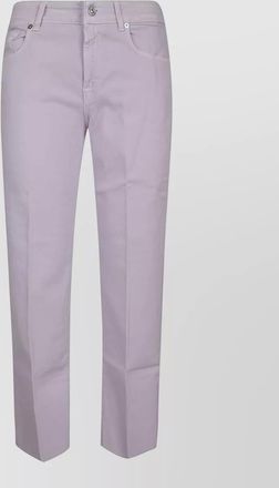 7 For All Mankind mid-rise straight-leg ankle jeans