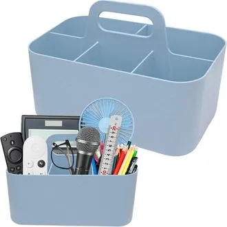 OEM Cestino Organizer Con Maniglia, Cestino In Plastica Multifunzionale Con 5 Scomparti, Cestino Per La Pulizia Impilabile, Cestino Portatile Per Lavori C