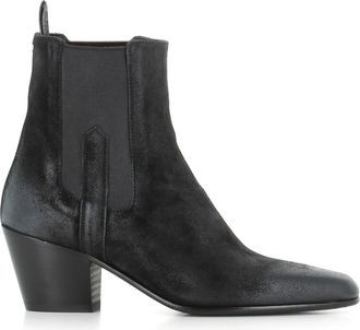Pantanetti 30mm Su&egrave;de Chelsea Boots - Dames - Cowboylaarzen - Zwart - 40 EU - Su&egrave;de - Schoenen