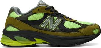 New Balance Unisex 2010 en Verde, Cuero, Talla 38.5