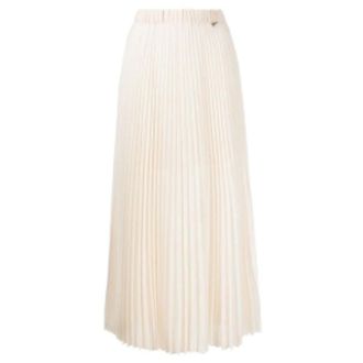 Patrizia Pepe Patrizia Pepe, Midi Skirts, female, White, Size: M Pleated Midi Skirt