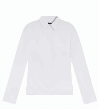 BOSS White Burbel Cotton Long Sleeve Shirt