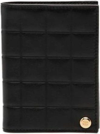 Chanel Pre-owned Business card case - Dames - Vintage Accessoires - Zwart - ONE Size - Leer - Vintage