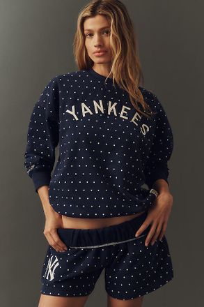 Mitchell & Ness MLB Long-Sleeve Crew-Neck Pullover