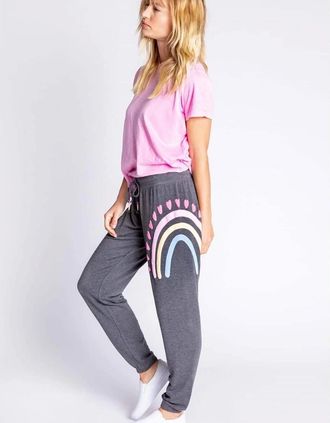 PJ Salvage Womens Salvage Cuffed Pant - Grey - Size: 10