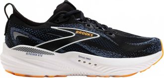 Brooks Mens Glycerin Gts 22 Running Shoes In Black/country Blue/orange Pop