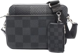 Louis Vuitton Borsa a spalla in tela Damier Graphite 2021 - Grigio