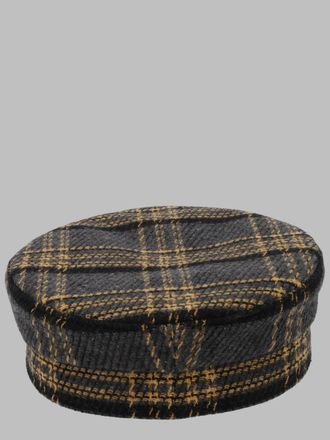 Ruslan Baginskiy Check Cotton-Blend Flat Cap