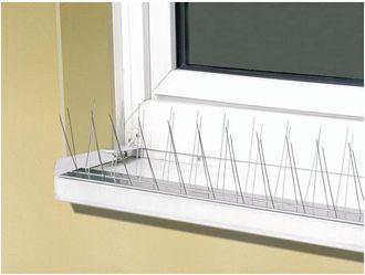 WINDHAGER Defensa Contra P&aacute;jaros Y Palomas Cl&aacute;sicas De 60 Cm De Largo. 24 Puntos De Aluminio (por 6)