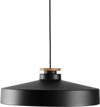 Belid Street L Dome Plaf&oacute;n Colgante Plano Negro 1x E27