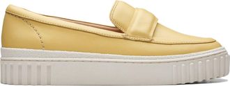 Clarks Womens Mayhill Cove Shoes, Color Yellow Leather, Size: 6.5 UK