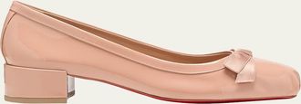 Christian Louboutin 30mm Mamaflirt Patent Ballerina Pumps
