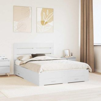 vidaXL vidaXL Struttura del letto Bianco 160 x 200 cm Legno multistrato