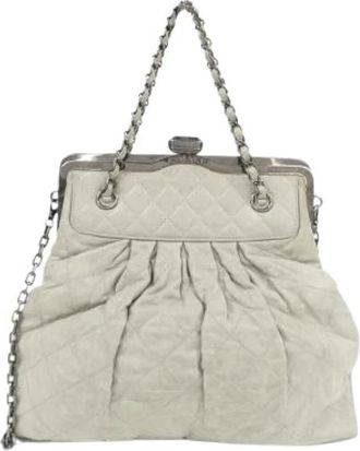 Chanel Borsa a spalla Pre-owned in pelle di vitello - - Pre-owned - Donna - Grigio - ONE SIZE