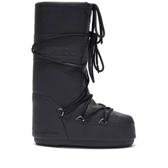 Moon Boot Icon Black Rubber Boots