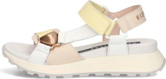 Hispanitas Schoenen, Dames, Beige, 41 EU, Leer, Chv 264807 Platte Sandaal