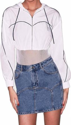 Fleur du Mal Trackstar Bodysuit In White