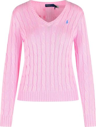 Polo Ralph Lauren Kimberly Pink Cotton Sweater