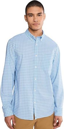 Vineyard Vines Catamaran Check Performance Cotton Shirt Mens Clothing Breaker Blue : 2XL, Cotton/Nylon/Spandex