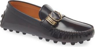 Tod's Gommino Macro Fibbia Anell Loafer in Kraft Chiaro at Nordstrom, Size 10.5Us