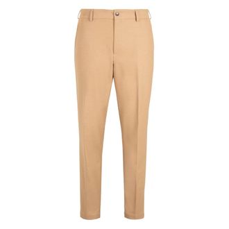 HUGO BOSS Broeken, Heren, Beige, M, Katoen, Tapered-fit Broeken